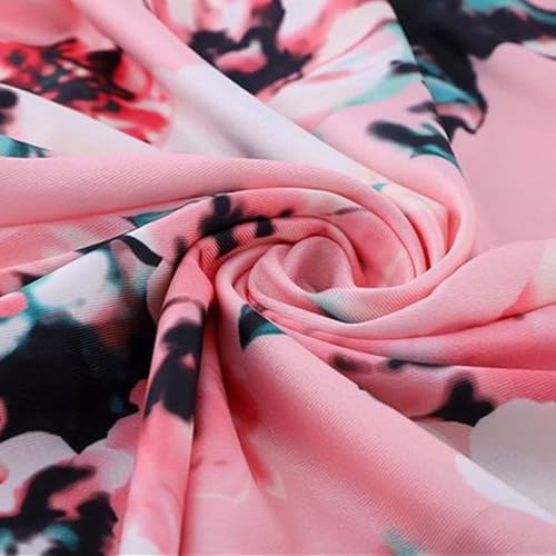 Girls Floral Maxi Dress Flower Printed 3/4 Sleeves Clothing with Pockets Summer Outfits4