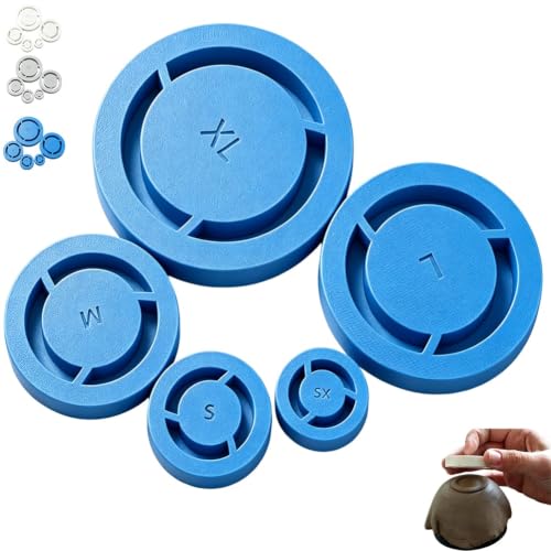 Pottery Foot Ring Tool Ceramic Clay Base Aligner Shaping Guide