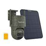 Reolink 4K 4G LTE Cellular Security Camera Outdoor Wireless with SIM Card, Battery Powered, No WiFi Camera, 6X Zoom, Auto Tracking, No-Glow IR, IP65 for Wildlife, TrackMix LTE-C+ Solar Panel