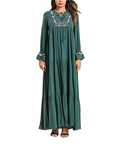 KRUIHAN Abiti Maxi Donna Cotone Abaya