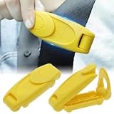 KSJEHW 2 Stücks Auto Sicherheitsgurt Clip, Universal-Sicherheitsgurt-Einsteller, Autositz Gurtversteller, Gurtversteller Seat Belt Clips, Auto-Sicherheitsgurt-Clip-Einsteller, für Erwachsene Gelb