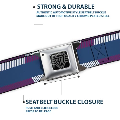 Cinturón de seguridad Buckle-Down resistente con patrón exclusivo multicolor 6