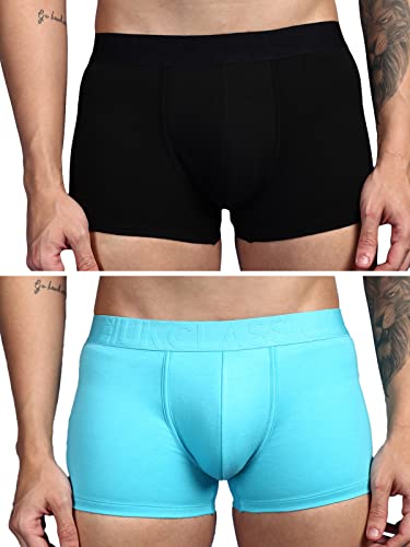 Image of ONN UK Classic Men's Ultra Soft Modal Fabric Mini Trunk with Feather Touch Ultra Soft Waistband (Pack of 2)