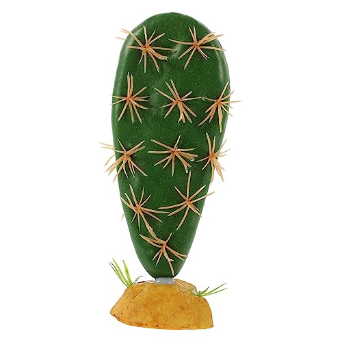 BCOATH Reptile Habitat Decoration Lifelike Cactus Plant for Terrarium Durable and Stable Fake Plants for Reptile Tanks for Snakes Lizards and Amphibians