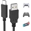 USB-Ladekabel für PS5 Controller Nintendo Switch 2M, USB C Typ C Ladekabel kompatibel mit Xbox Series X/Series S, Sony PS5 Dual Sense Controllern, Nintendo Swith und Switch Lite