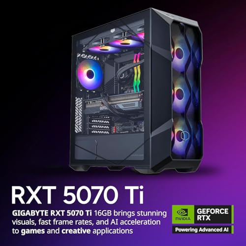 Image of Cooler Master TD5 Pro Gaming PC RYZEN 7 9800X3D RTX 5080 ATX Desktop PC | AMD Ryzen 7 9800X3D + NVIDIA RTX 5080 16GB Gaming PC, 32GB DDR5 6000MHz, 2TB M.2 SSD, 360mm AIO Cooler, Windows 11