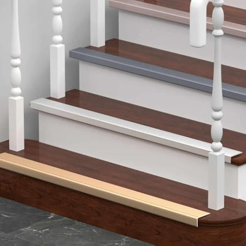 Perfil de protección para borde de escalón de aluminio en forma de L longitud de 90cm resistente 2