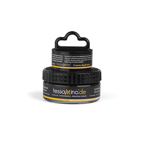 Natural Feet Schuhcreme für Hirschleder mit integriertem Pflegeschwamm 50ml schwarz