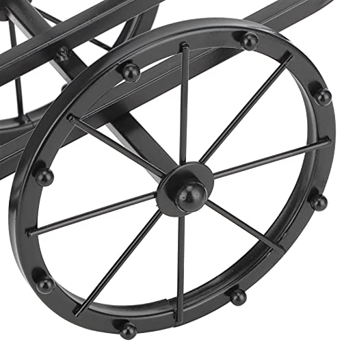 Suporte de garrafa de vinho, suporte de garrafa de vinho em forma de carrinho para decoração de mesa