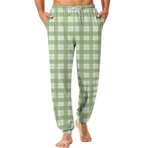 Mens Pajama Pants Lightweight Drawstring Comfortable Pants Lounge Bottoms Loose Soft Sleepwear Pj Pant With Pockets