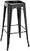 Kit Closet 5020519012 - taburete alto de metal, negro, 76 x 43 x 43