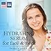 Derma ganika Hyaluronic Acid Serum for Face & Neck - Made in USA Ultra-Hydrating Anti-Aging Serum with Aloe Vera | Softens, Smooths, and Brightens Dry & Sensitive Skin