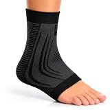 NEO X-PRO Tobillera para Esguince de Tobillo - Estabilizadora Deportiva con Compresión – Sujección para Fútbol, Negro)