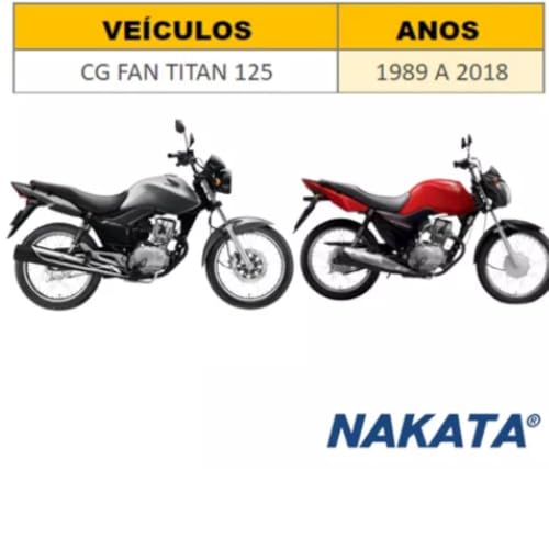 Combo Par Bengala Cilindro Cg Titan Fan 125 1989 A 2018 Original Nakata e Graxa