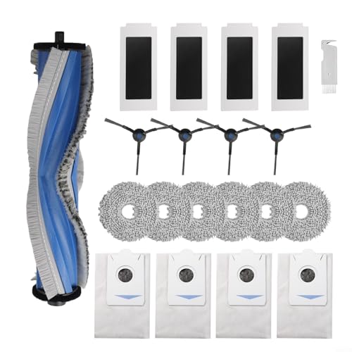 Honseadek Roboter-Staubsauger-Zubehör-Set Ersatz für T30S/T30S ProVacuum,Hauptbürste, Seitenbürsten, Filter, Wischtücher, Staubbeutel für Heimböden – Bild 4