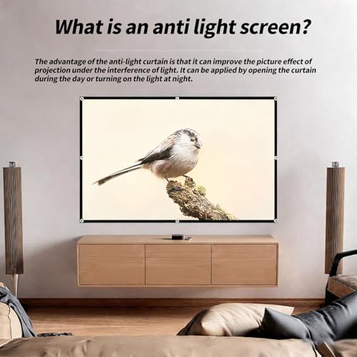 Pantalla de proyector marco metálico plegable 133 pulgadas miniatura 7