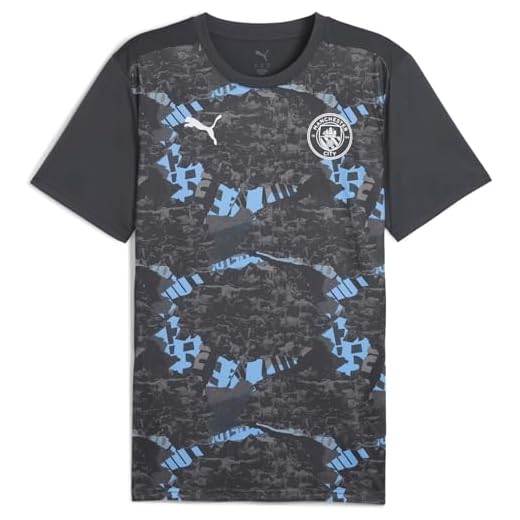Puma Maillot Manchester City pré-Match pour Homme 2024 2025 Adultes, Gris Froid/Gris, M
