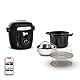 Moulinex Cookeo Wi-Fi 10-in-1 Multicooker 10-in-1 Multicooker 10 Kochmodi Druckkochen, detaillierte Schritte, CE96G810, Schwarz