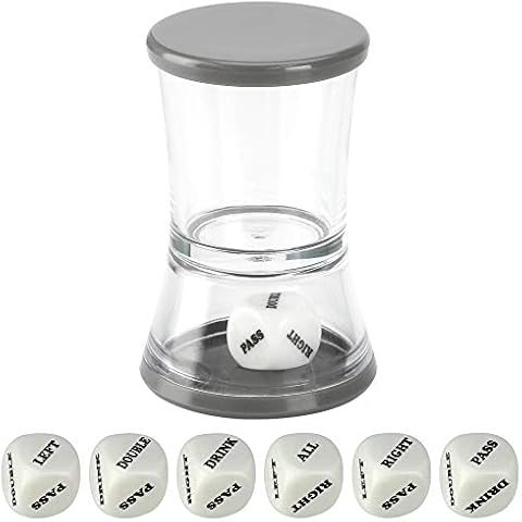 Barbuzzo Loaded Dice - The Ultimate Home Party Drinking Game - Fill the Shot, Slam it Down, & Do Whatever the Die Tells you to Do - Great Gift For Home Entertaining, Parties, Tailgates & Get Togethers Cover