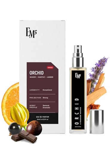 Image of EM5 Orchid Perfume for Women | Warm Spicy Earthy Woody Fragrance | Eau De Parfum Spray | Luxury Gift for Her | 15 ml