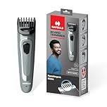 Havells Bt5100C Rechargeable Beard Trimmer with Hypoallergenic Blades; Zero Trim with 0.5 Mm Precision;Upto 17Mm Length Setting for All Styles; 45 Min Runtime,Battery Powered Black & (Grey)-Men