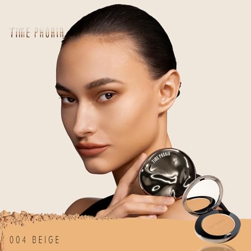 Image of Timeless Optima Cover-Blur Matte Powder Foundation 004 Beige | Buildable Full Coverage, Up to 16H Oil Control Long Wear, Waterproof, Pore-blurring Foundation Makeup for Base, Set, Touch Up