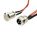 Mouow Hoverboard Charging Port (4 Line) On/Off Switch Replacement for Hoverboard Self Balance Scooter,Power Cable kit with 3 Prong Port