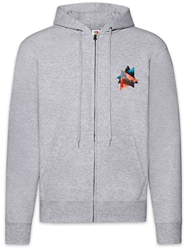 Sweat à capuche pour homme imprimé géométrique avec finitions soignées Urban Backwoods