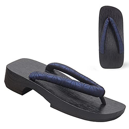 YANMUZI Geta Sandales Hommes en Bois Geta Sandales Sabots Flip Flop Pantoufles Traditionnelles Japonaises,C-47 Cover