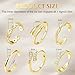huoflame 6pcs Toe Rings Set for Women - Adjustable 14K Gold Filled Open Bands, Non Tarnish Hypoallergenic Summer Beach Foot Jewelry with Flowers, Plain Styles