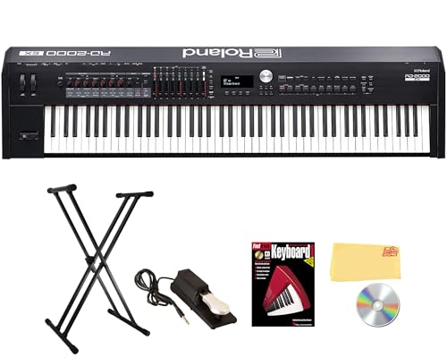 Roland RD-2000 EX 88-Key Stage Piano - Black Bundle with...