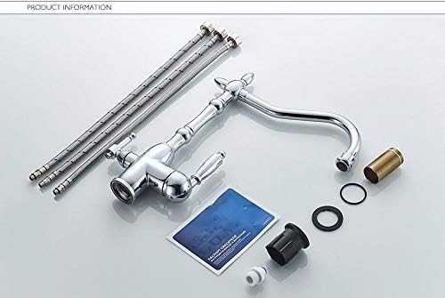 Robinet de cuisine à poignée unique avec mitigeur d'eau précis bicolore