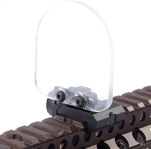 AWETHE Sight Protector Impact Shield Protector Rounded Foldable Lens Cover Shields Rail Mounted Sight Protector 20mm Clear Transparent Scope Lens Protector - Image 5