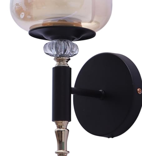 Image of ELAINTE Premium Wall Light | | Elegant Glass Wall Lamp for Living Room & Hallway | 3 Years Warranty | Free Bulb (Velora-Single)