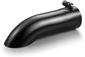 3 Inch Exhaust Down Pipe, 304 Stainless Steel Bolt-On Chrome Black Exhaust Downpipe Kit