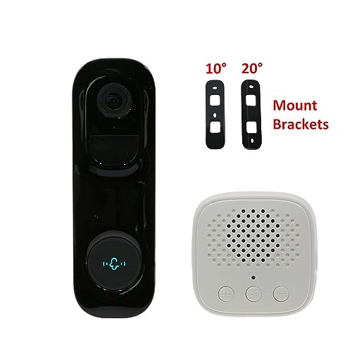 Alarma inteligente contra sabotaje con timbre con video de 160 grados y soporte angular 3