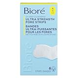 Bioré Ultra Deep Cleansing Pore Strips for Instant Pore Unclogging and Blackhead Removal (6 Count)