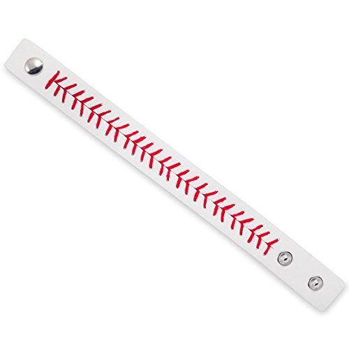 ChalkTalkSPORTS | Softball Baseball Basketball Jewelry | Authentic Leather Ball Bracelet3