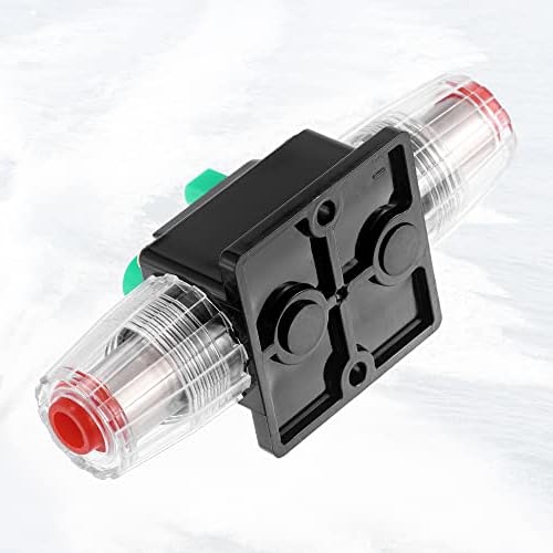 2 Pcs DC 12V- 48V 10Amp Car Circuit Breaker with Manual Reset Automotive Inline Fuse Holder Protector Black Green