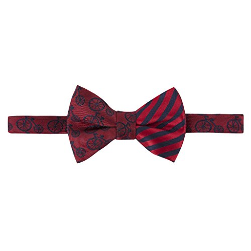 Andy & Evan Kid's Bicycle/Stripe Bowtie, Red, 5-7