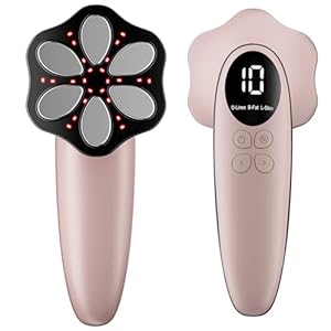 Oranmagic Cellulite Massagegerät Anti Lipödem Handmassagegerät, Nachgewiesene Wirksamkeit, mit 6 MassageköPfen, Geeignet für Bauch, Taille, Arme, Beine, Gesäß (Roségold)