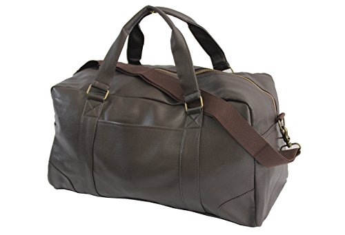 Sdi Oxford Luxury Antique Weekender Duffel Duffle Tote Bag, Brown #TOP4