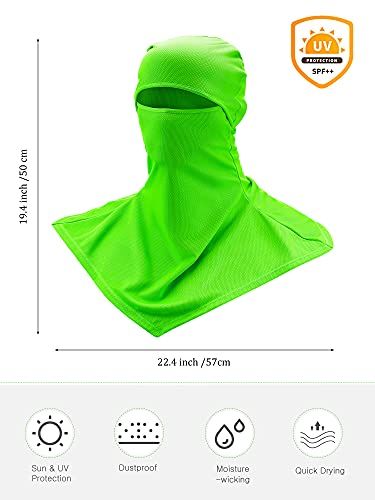 Image of SATINIOR 3 Piece Balaclava Face Cover Sun Protection Neck Cover Summer Balaclava for Men Women Outdoor Sports UV Protector