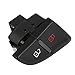 KIMISS Door Lock Switch, for A4 B8 S4 Allroad A5 S5 R Front Left Cental Locking Button Switch Cover Plate