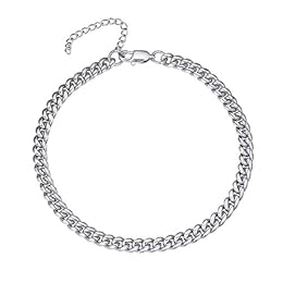 PROSTEEL Cuban Link Anklets For Women Ankle Bracelet Womens Foot Jewelry Braclets Stainless Steel Anklet