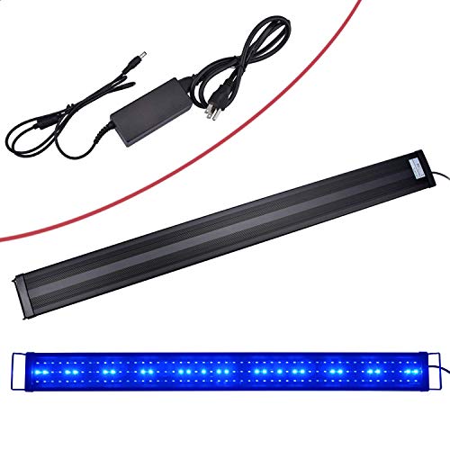 Kzkr Aquarium Hood Lighting Fish Tank Light 48 - 60 Inch Lamp For Freshwater Saltwater Marine Blue And White Decorations Light 120 - 150 Cm #TOP7