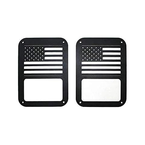 US Flag Tail Light Covers Guards Protectors for 2007-2018 Wrangler JK Unlimited Accessories Cover