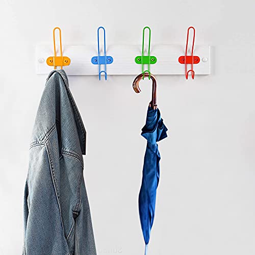Zagxuade Children Wall Coat Hooks, Kids Colorful Wall Mounted Hooks Rack For Hanging Towels, Clothes, Coats, Hats, Umbrella, Backpacks In Bedroom And Living Room. #TOP5