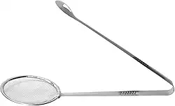 Mimo Style Escumadeira Para Fritura Com Pegador, Feita Inteiramente em Aço Inoxidável. Possui Rede Para Pegar o Alimento Mais Facilmente. Resistente, Durável e Prática, Perfeita Para Uso no Dia a Dia