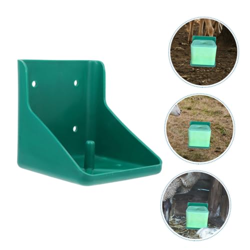 Support blocs de sel moutons chevaux | 2 mangeoires bétail fixes PP